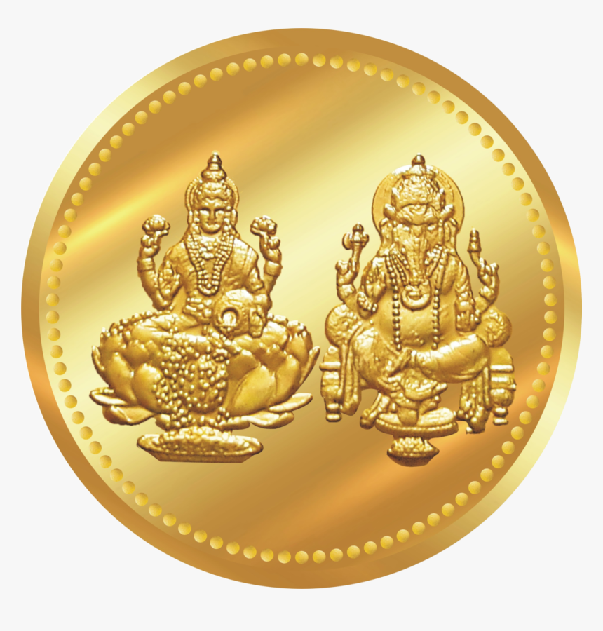 Lakshmi Gold Coin Png Transparent Image - Laxmi Gold Coin Png, Png Download