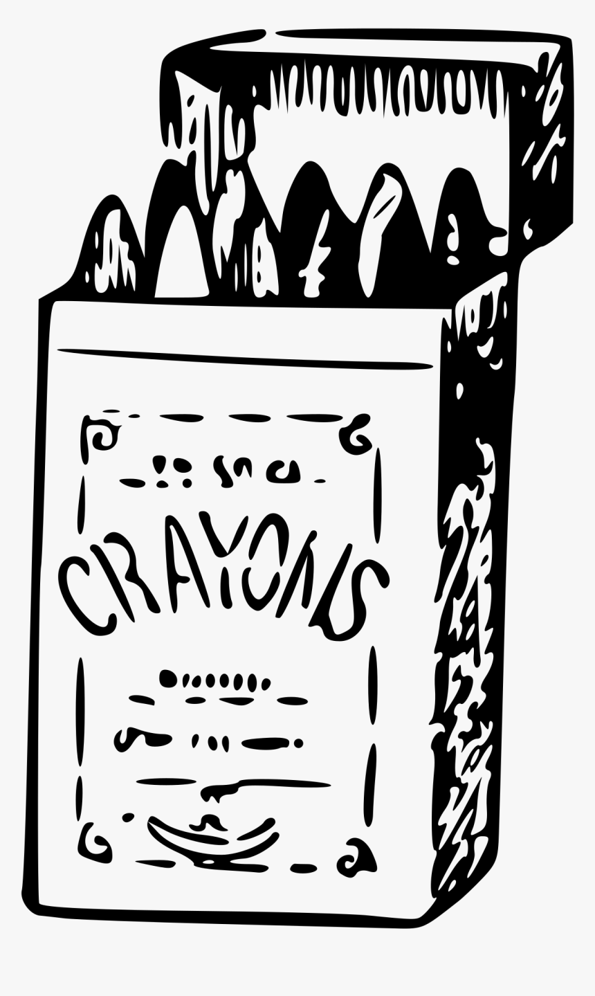 Crayons Clip Arts - Sketch Of Crayon, HD Png Download