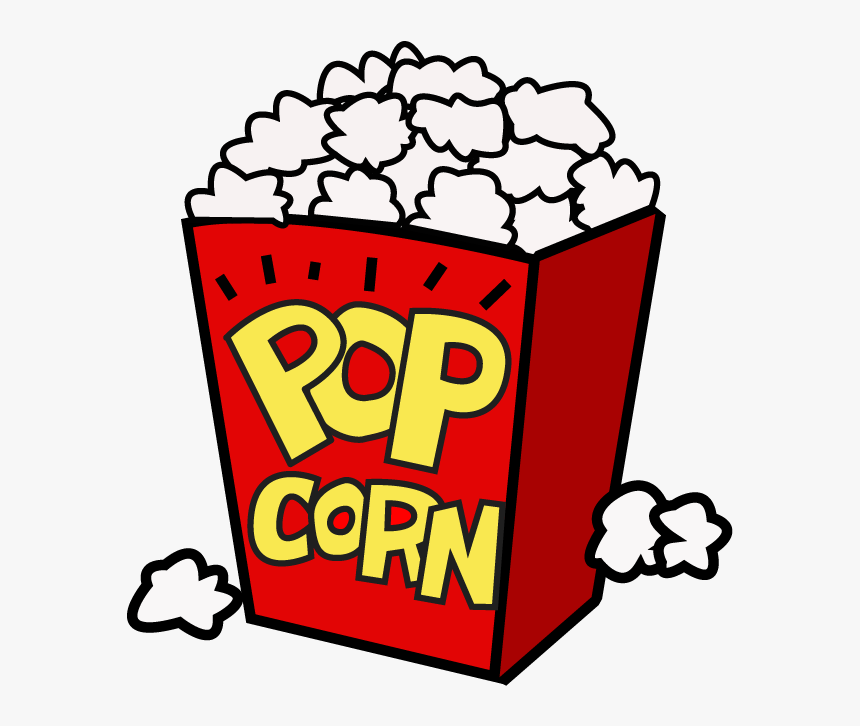 Movie Clipart - Popcorn Movie Night Clipart, HD Png Download