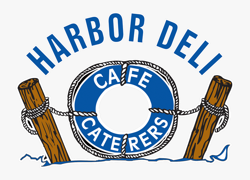 Harbor Deli Logo With An Illustration Of A Life Raft, HD Png Download