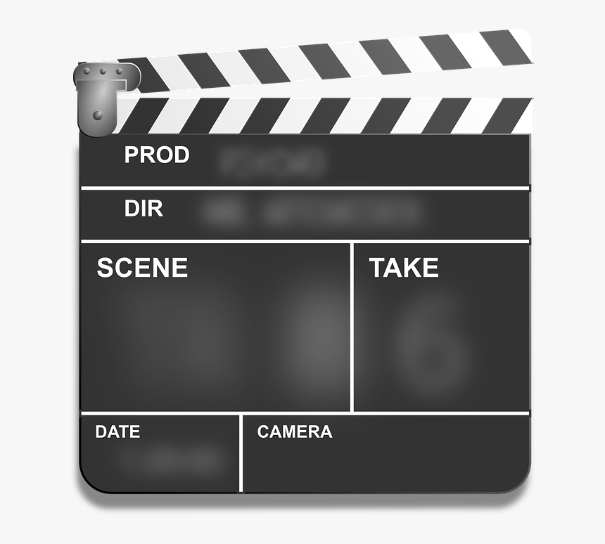 Clapper, Film, Motion Picture, Movies, Slate - Transparent Lights Camera Action, HD Png Download