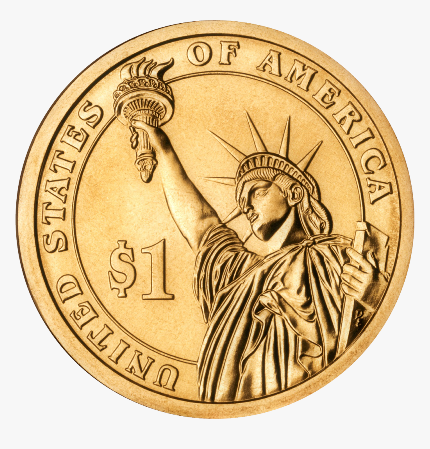 Dollar Coin Png Transparent Image - 1 Dollar Coin Png, Png Download