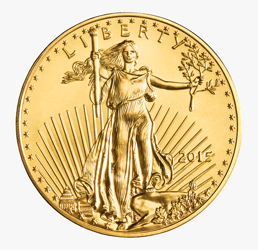 Gold American Eagle, HD Png Download