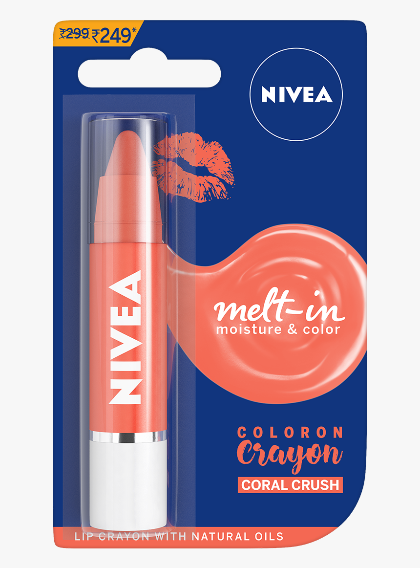 Nivea Coloron Lip Crayon Pop Red, HD Png Download