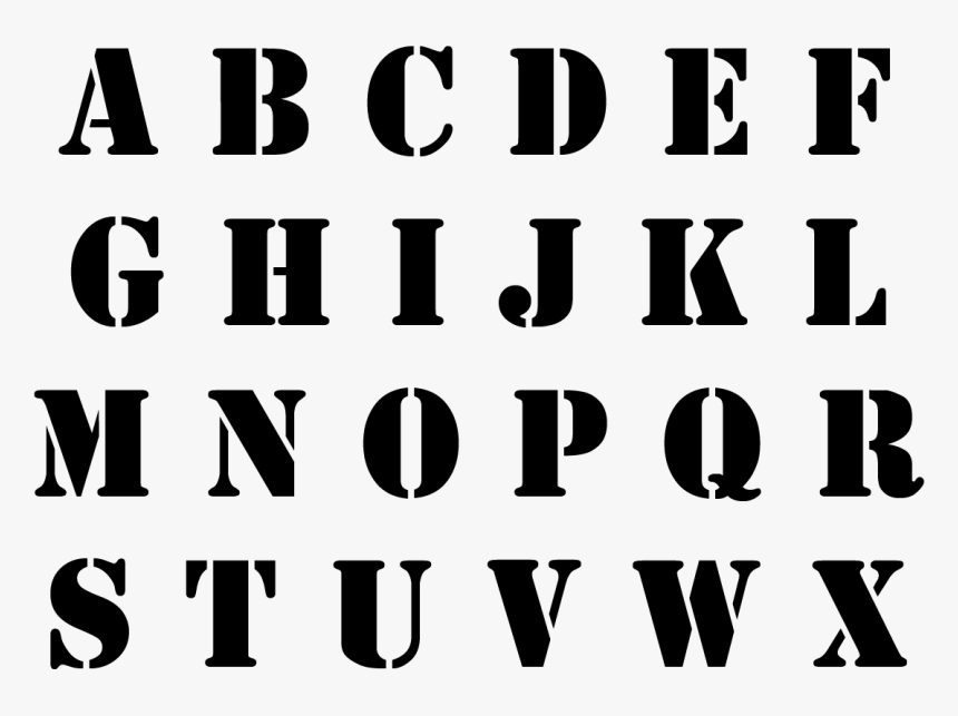 Pink Glitter Alphabet - Stencil, HD Png Download