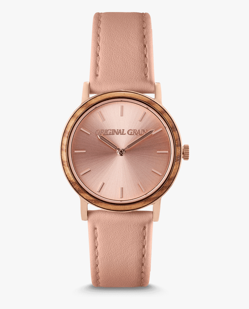 Paloma Zebrawood Rosegold Womens Avalon 34mm - Analog Watch, HD Png Download