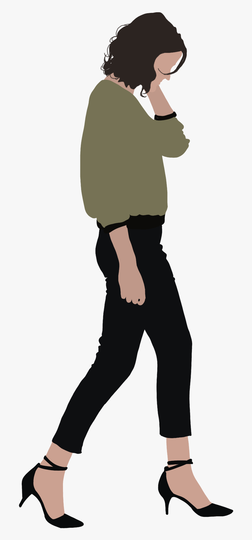 #vector Png #portadas #wattpad #fondo #girl #vectorpng - Person Walking Up Png, Transparent Png