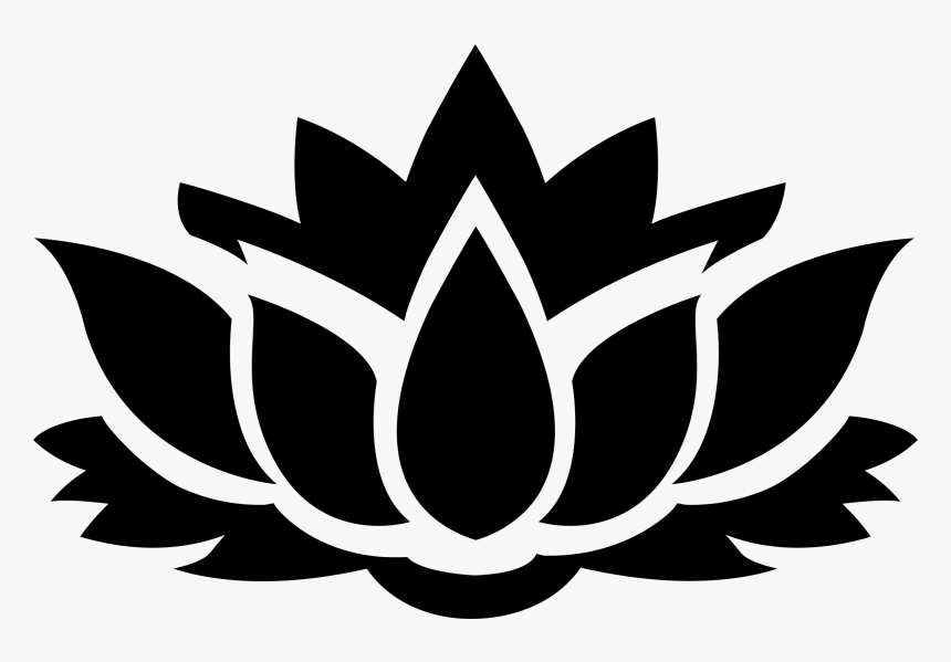Plant,flower,leaf - Lotus Flower Silhouette Png, Transparent Png