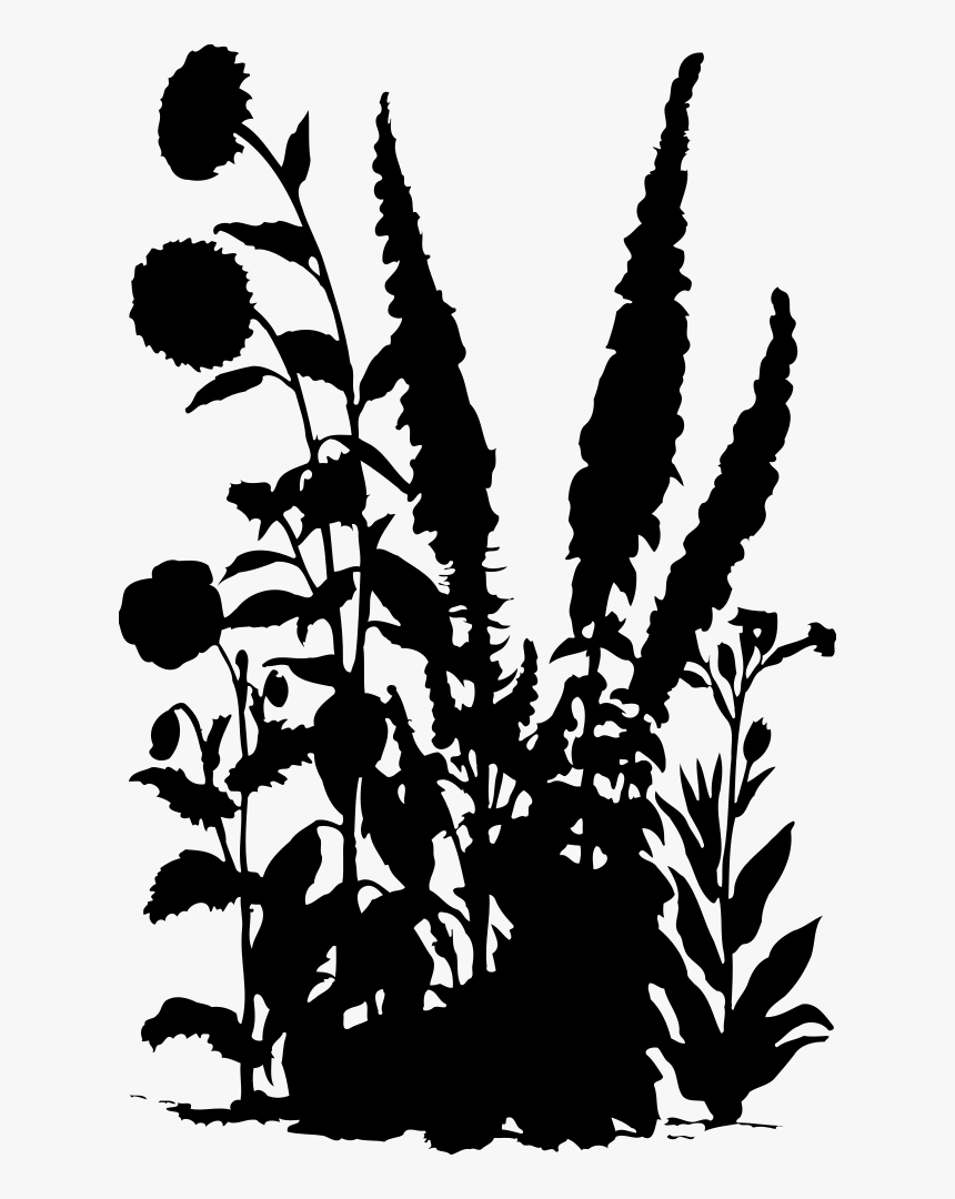 Transparent Flowers Silhouette Png - Transparent Flower Silhouette Png, Png Download
