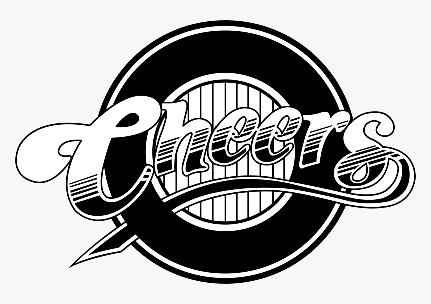 Cheers Logo Png Transparent - Cheers Logo Black And White, Png Download