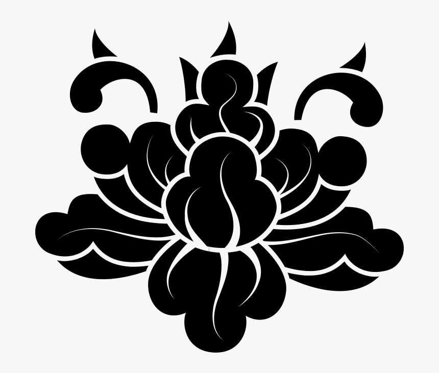 Flowers Silhouette Transparent Png Image - Transparent Silhouette Of Flowers, Png Download