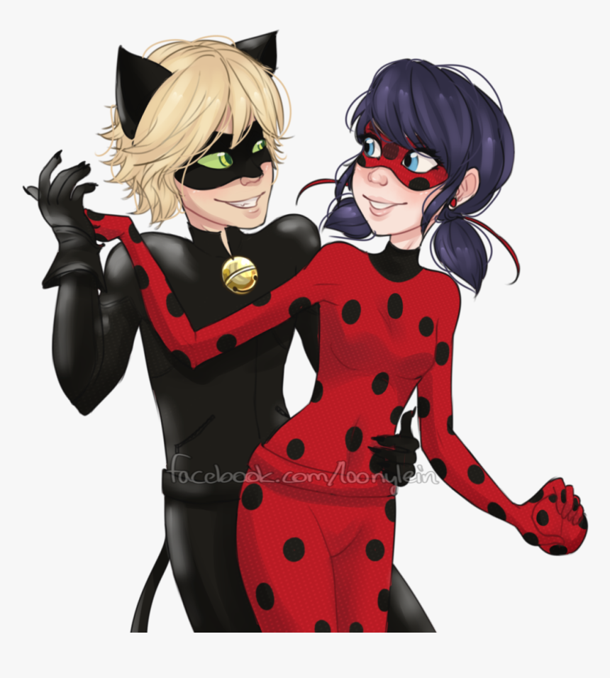 Miraculous Ladybug Wallpaper Titled Ladybug And Chat - Латексный Кот, HD Png Download