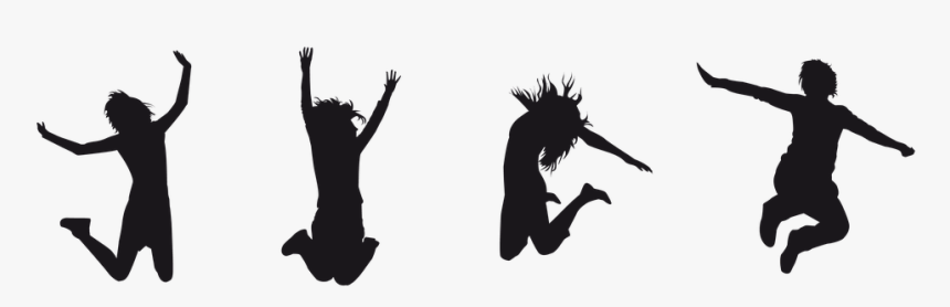 Silhouette, Human, Joy, Cheers - Development Of Self In Society, HD Png Download