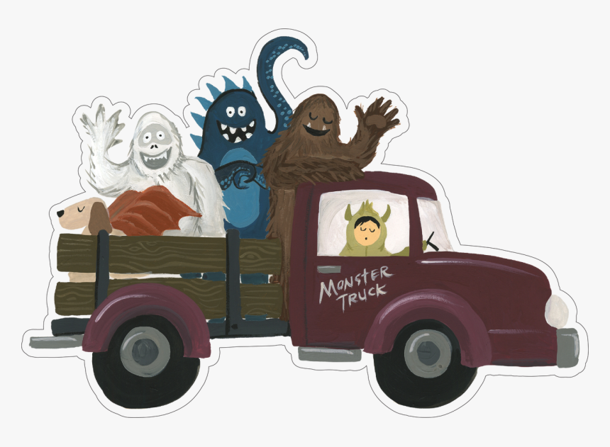 Monster Truck Print & Cut File - Illustration, HD Png Download