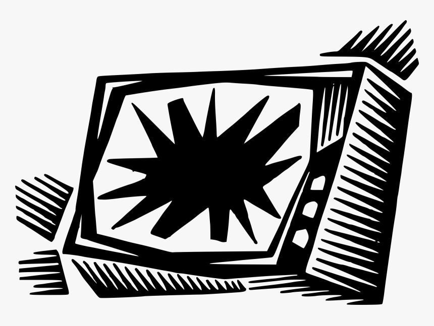 Television, Tv, Broken, Smashed, Electronics - Broken Tv Clip Art, HD Png Download