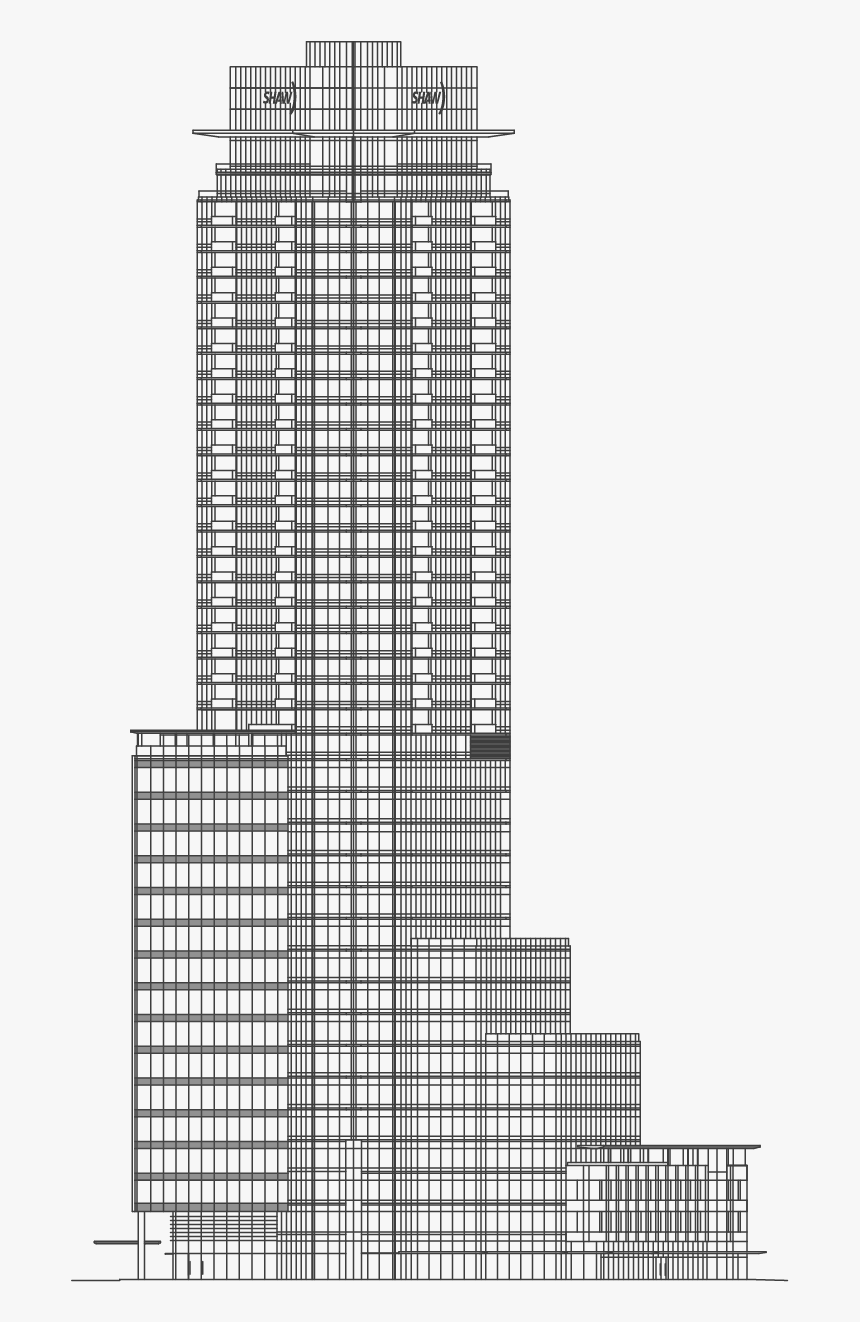 White Building Png - Tower Block, Transparent Png