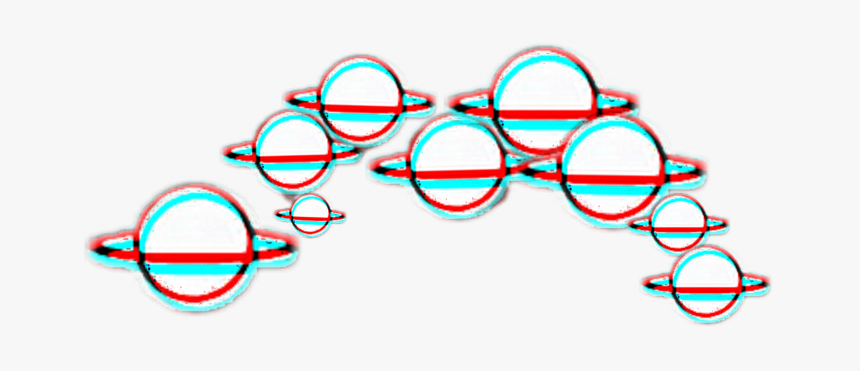 #glitch #planets #galaxy #space #crowns #crown #tumblr - Space Crown Png, Transparent Png