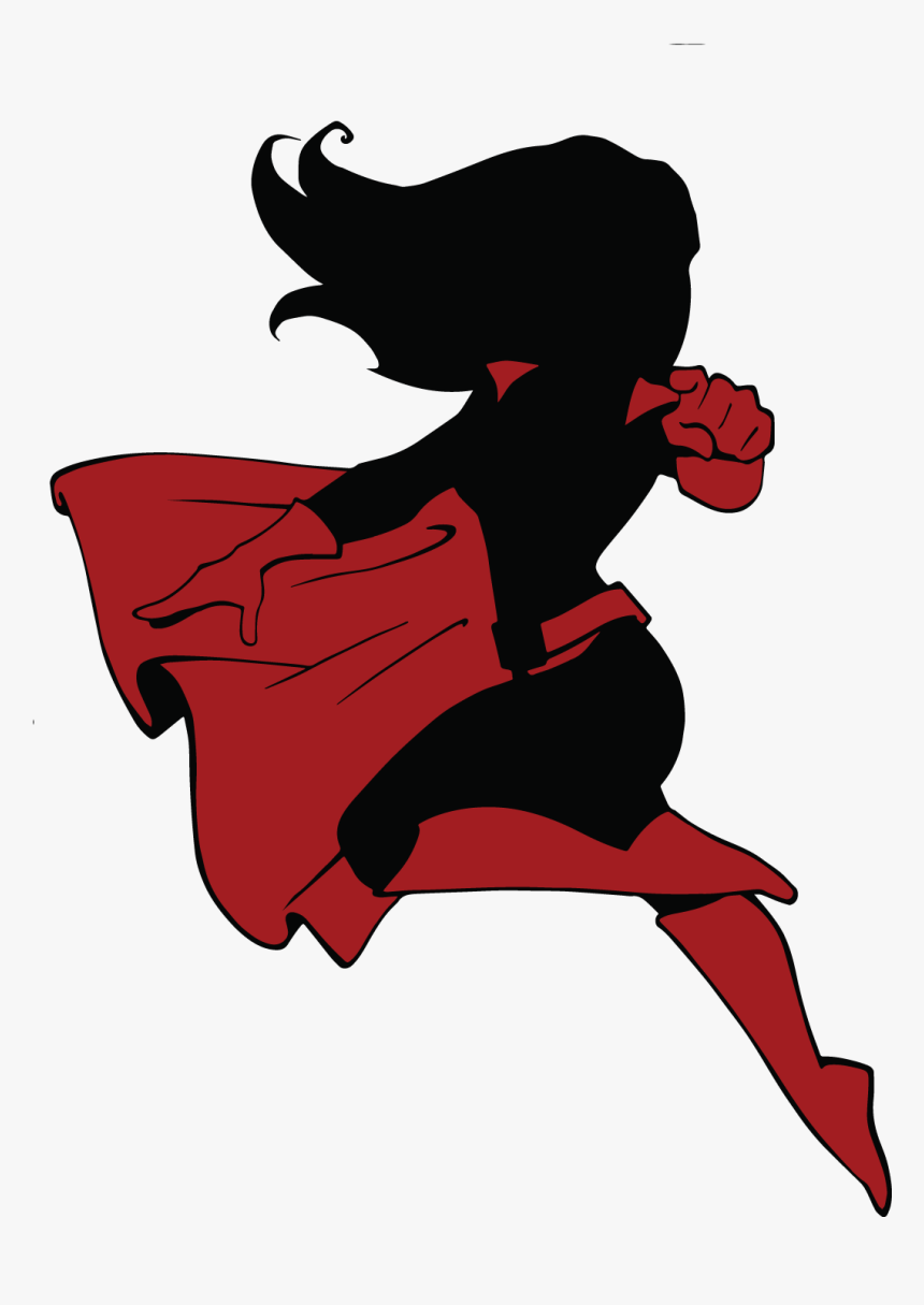 Superhero Silhouette Royalty-free - Royalty Free Superhero Silhouette, HD Png Download