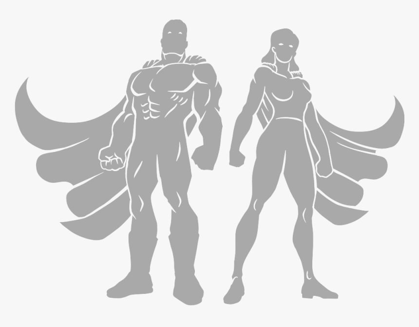 Healthy Hero Radio - Transparent Hero Silhouette, HD Png Download