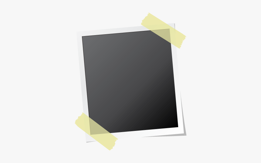 A Vector Image Of A Polaroid Glued To A Transparent - Polaroid Photos No Background, HD Png Download