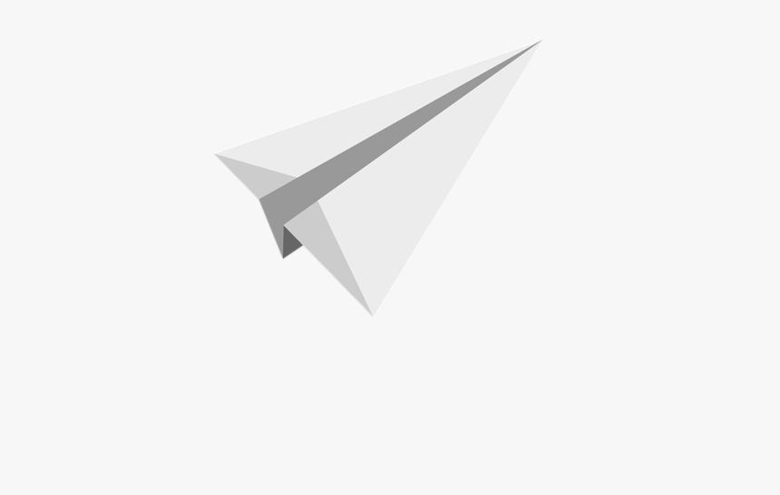 White Paper Plane Png Image - เครื่องบิน กระดาษ พับ Png, Transparent Png
