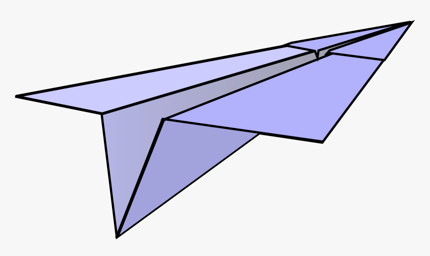 Paper Plane, Paper Dart, Paper Airplane - Paper Airplane Transparent Background, HD Png Download