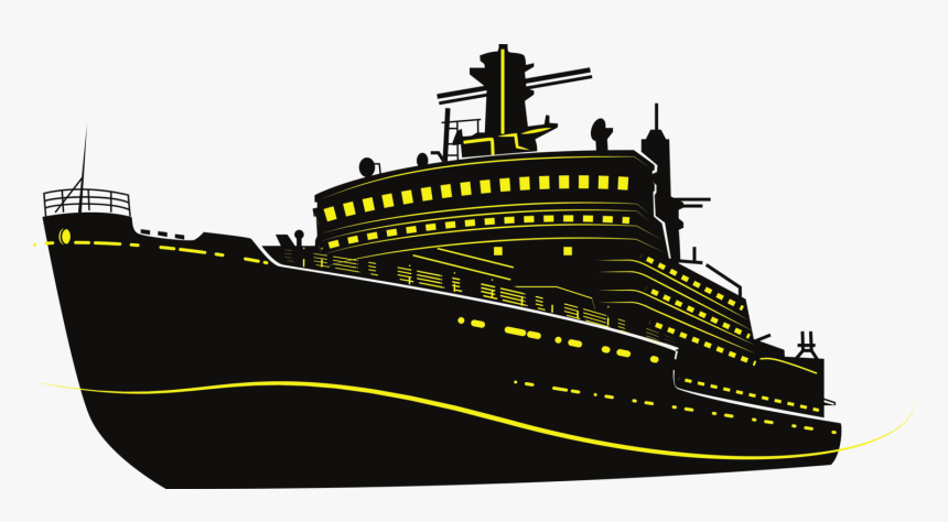 Ocean Liner,watercraft,heavy Cruiser - Silhouette Cruise Ship Png, Transparent Png