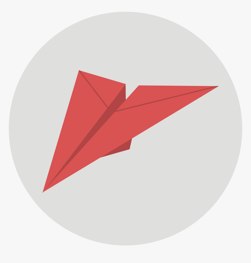 Paper Plane Icon - Circle, HD Png Download
