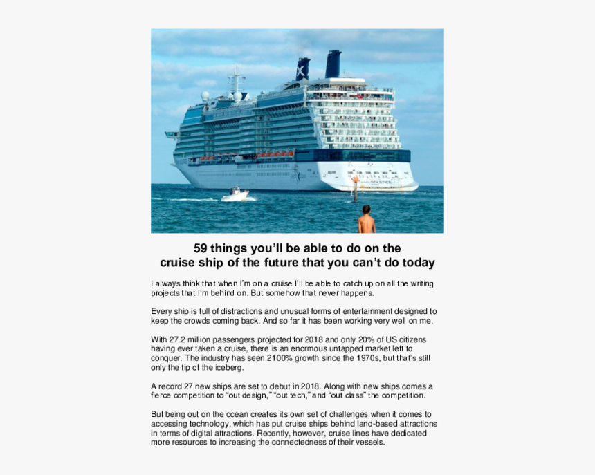 Future Cruise Ship, HD Png Download