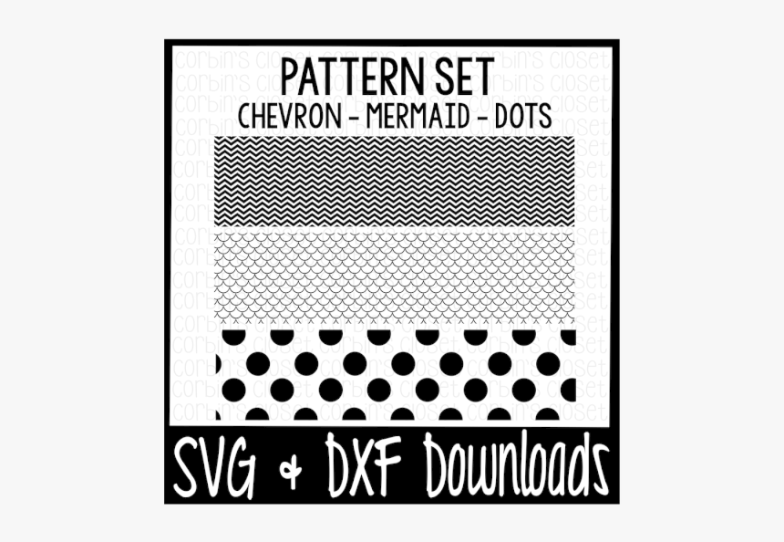 Chevron Svg * Mermaid Svg * Polka Dot Svg * Patterns - Black And White Chevron Svg, HD Png Download