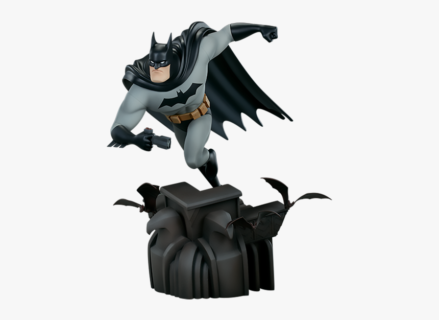 Animated Batman Statue, HD Png Download
