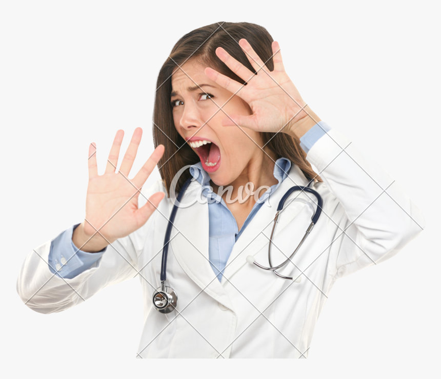 Thumb - Scared Doctor, HD Png Download