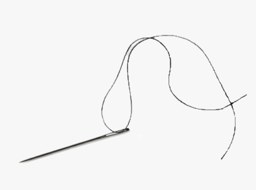 Needle W Thread - Sketch, HD Png Download