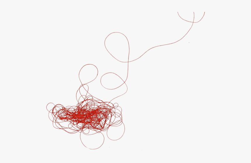 Thread Png Pic - Red String Transparent Background, Png Download