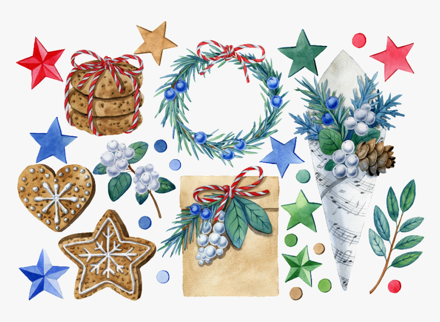 Blue Christmas Decorations Png Transparent, Png Download