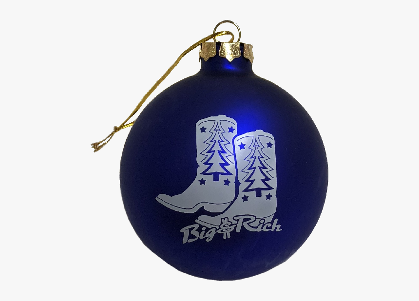 Big And Rich Blue Christmas Ornament 
 Title Big And - Christmas Ornament, HD Png Download