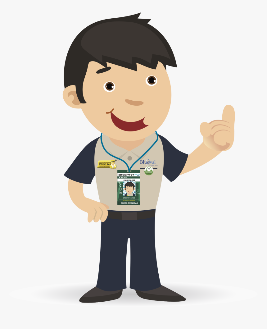 Cancun Cab Airport Transportation - Desenho Vendedor, HD Png Download