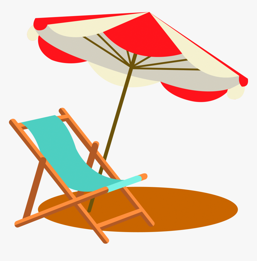 Transparent Clipart Beach Chairs - Transparent Beach Chair Clipart, HD Png  Download , Transparent Png Image - PNGitem