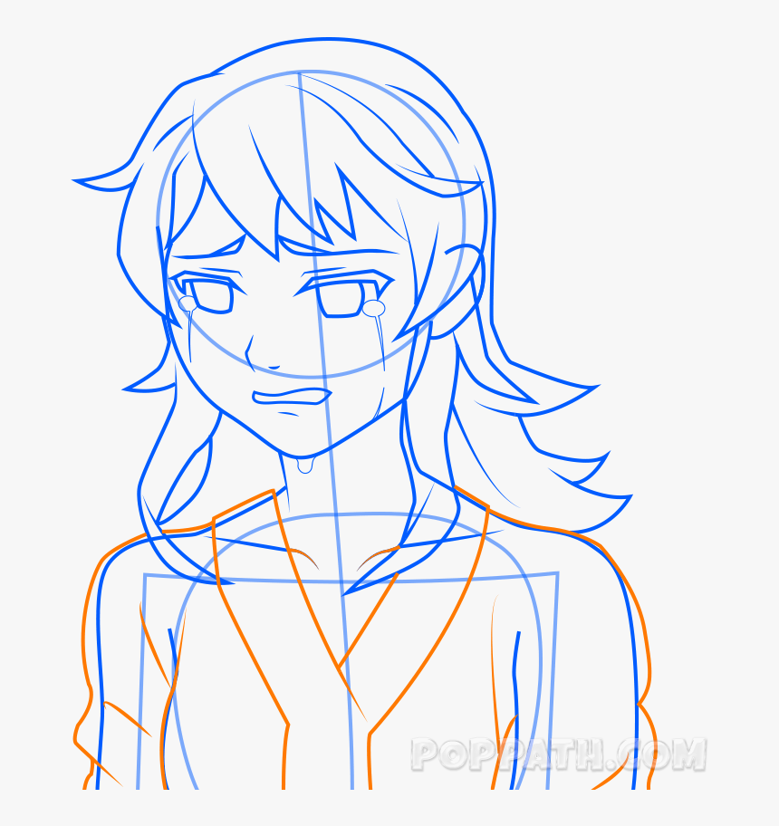 Transparent Girl Screaming Clipart - Drawing Crying Art, HD Png Download