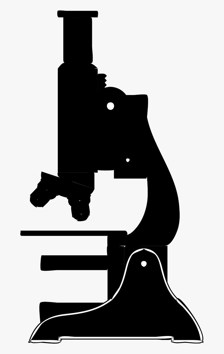 Microscope Science Silhouette Free Picture - Microscope Clipart Vector, HD Png Download
