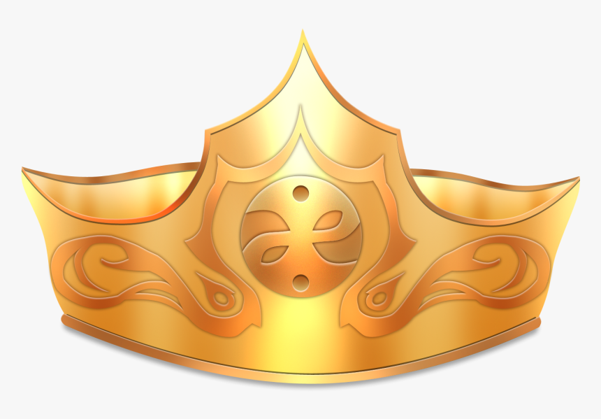 Gold Crown Png Original Background Transparent - Transparent Transparent Background Crown Png, Png Download