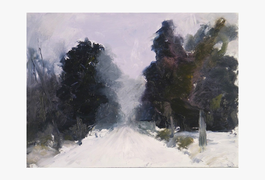 Road In Winter Forest - Visual Arts, HD Png Download