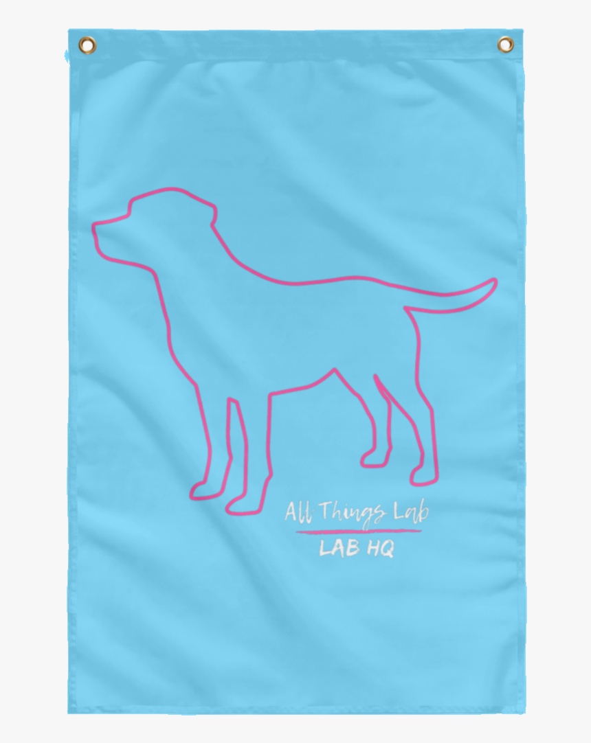 Dog Silhouette Pink Subwf Sublimated Wall Flag - Weimaraner, HD Png Download