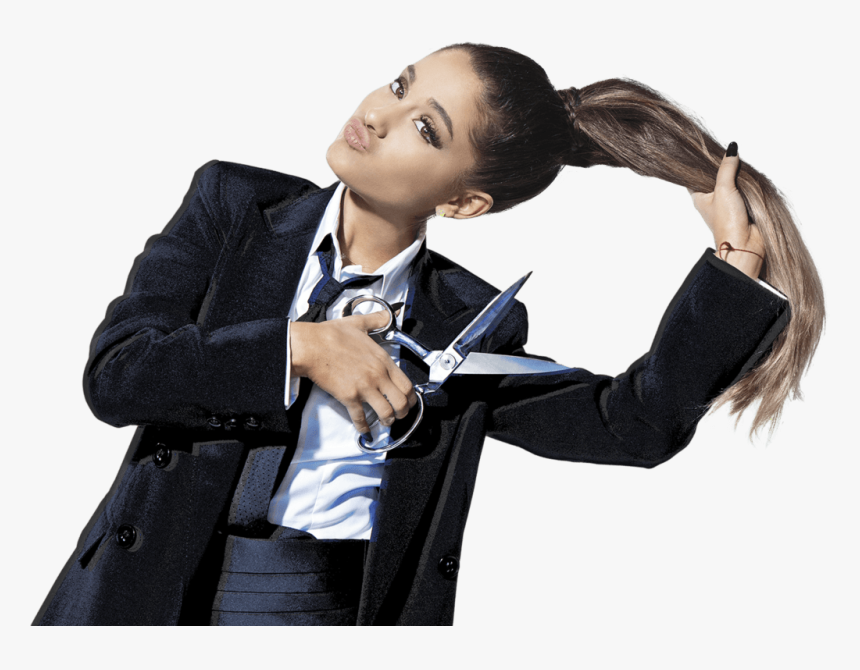 Transparent Foot In The Door Clipart - Ariana Grande Cut Off Hair, HD Png Download