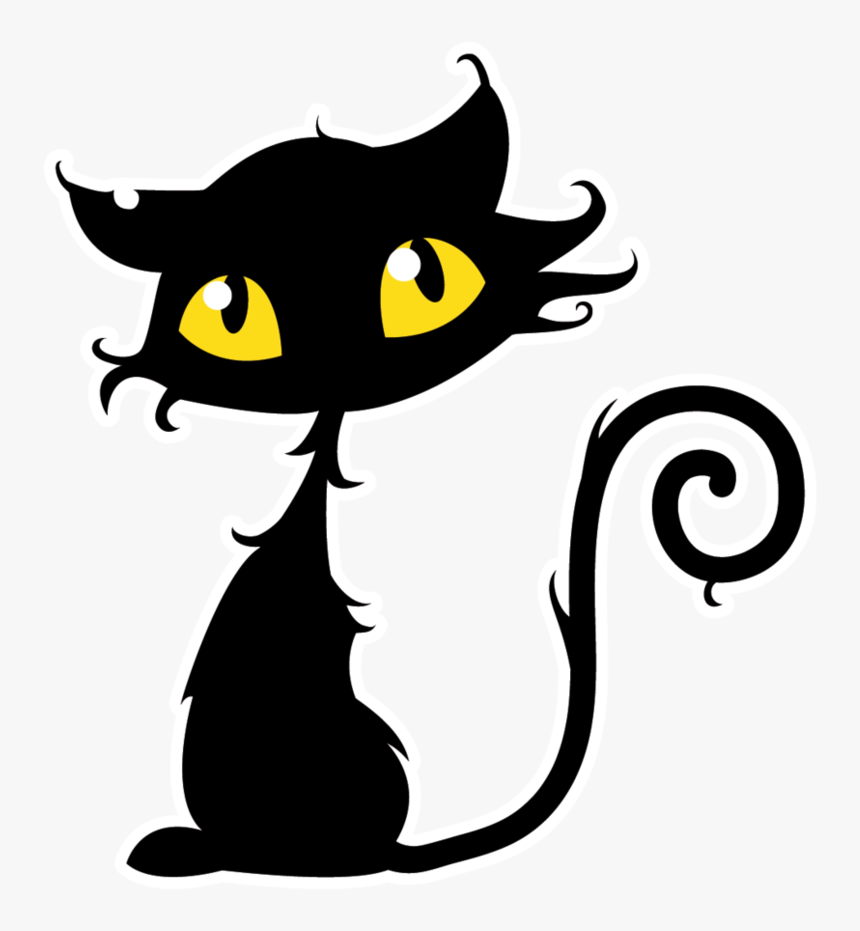 Halloween Black Cat Png - Halloween Black Cat Clipart Png, Transparent Png