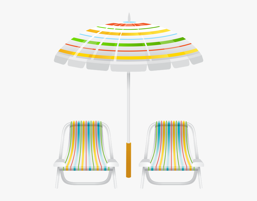 Transparent Chair Beach Umbrella Clipart, HD Png Download