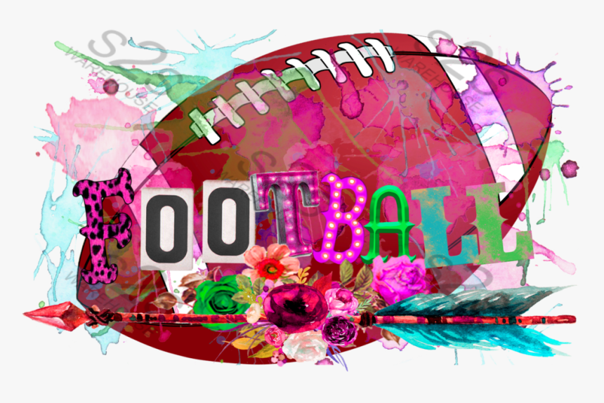 Football Clipart Sublimation - Raglan Sleeve, HD Png Download