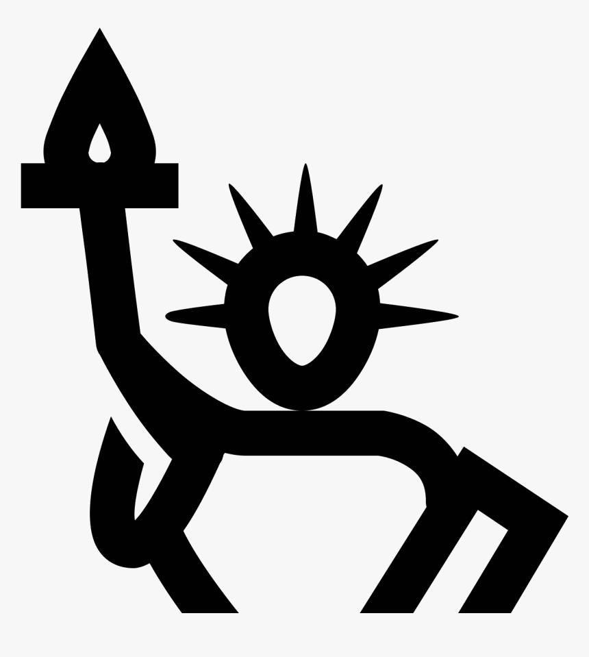 Transparent Flashlight Icon Png - Icono Statue Of Liberty, Png Download