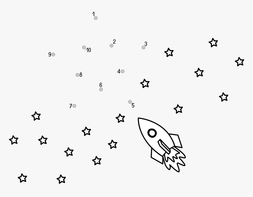 Transparent Dots Line Png - Une Los Numeros Y Descubre La Figura, Png Download