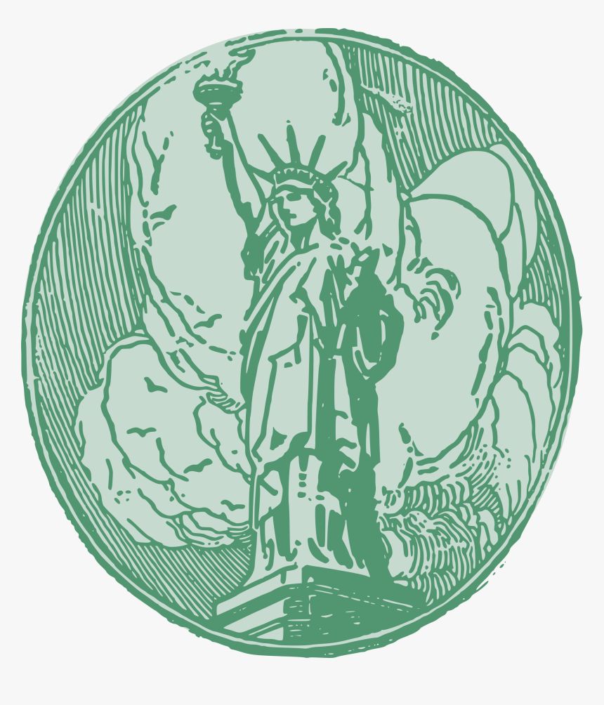 Transparent Statue Of Liberty Png - Illustration, Png Download
